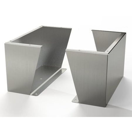 Saginaw Control & Engineering Floor Stand Kit, 12 in. H x 20 in. W x 9.13 in. L, 304 Stainless Steel, 1 PR SCE-FK1220SS